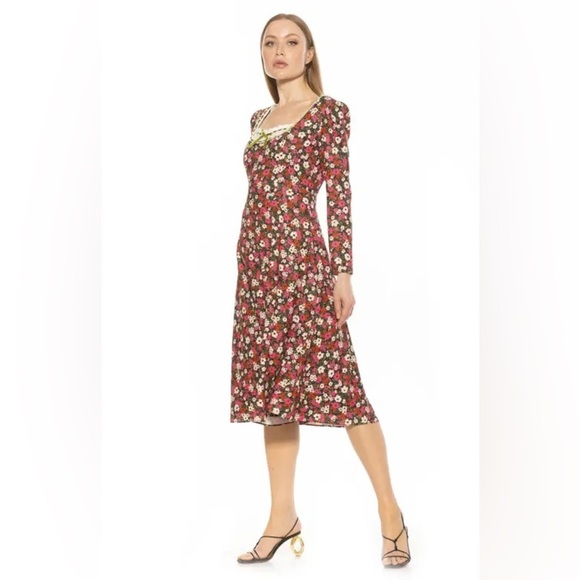 ALEXIA ADMORE new ADA midi dress ditzy floral NEW $295 MSRP - Picture 2 of 5
